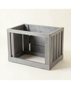 Hazel Edge Empty Furniture-Style Pet Crate - Gray (synthetic illustration; no displayed measurements)