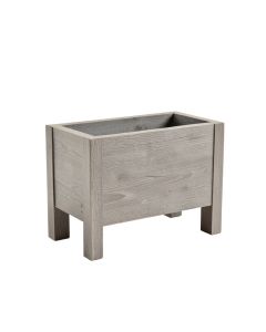 Shore Crest Empty Raised Planter - Gray