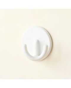Dune Canyon Wall-Mounted Robe Hook - White (synthetic illustration; no displayed measurements)