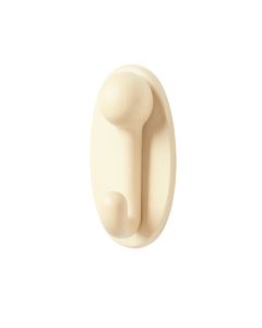 Reed Bend Wall-Mounted Robe Hook - Cream