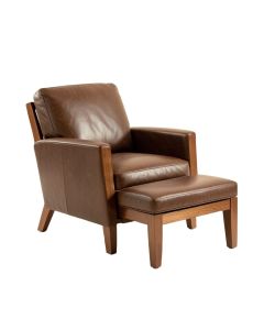 Macalla 47 '' Wide Armchair And Ottoman (synthetic illustration; no displayed measurements)