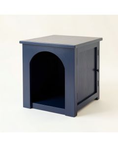 Meadow Arc Empty Furniture-Style Litter Enclosure (synthetic illustration; no displayed measurements)