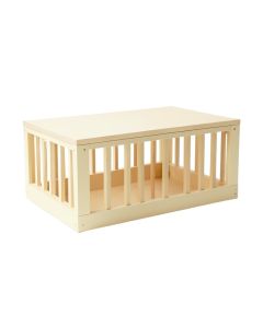 Cedar Dale Empty Furniture-Style Pet Crate - Cream (synthetic illustration; no displayed measurements)