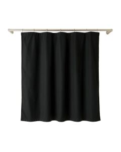Field Arc Shower Curtain Hanging Flat From A Plain Rod (synthetic illustration; no displayed measurements)