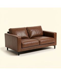 Woodsen 95.5 '' Faux Leather Pillow Top Arm Sofa (synthetic illustration; no displayed measurements)