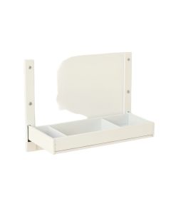 Cedar Bluff Empty Wall-Mounted Tool Organizer Panel - White