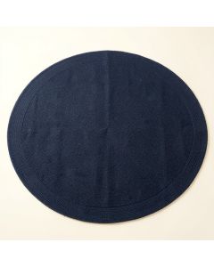 Holly Crest Round Area Rug - Navy (synthetic illustration; no displayed measurements)