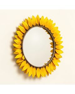 Sunflower Glam Accent Mirror (synthetic illustration; no displayed measurements)