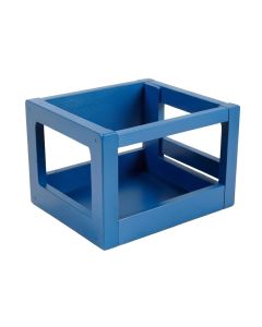 Alder Branch Empty Furniture-Style Pet Crate - Blue
