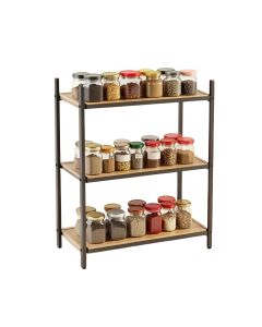 3 Shelf Movable Storage Rack