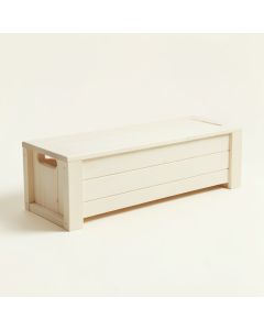 Ash Brook Narrow Outdoor Storage Bench - Ivory (synthetic illustration; no displayed measurements)