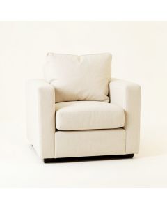 Hill Branch Upholstered Armchair - Cream (synthetic illustration; no displayed measurements)