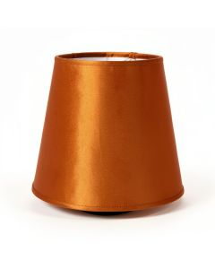 10 '' H Sateen Fabric Empire Lamp Shade ( Spider ) In Burnt Orange (synthetic illustration; no displayed measurements)