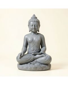Meditating Buddha Garden Light (synthetic illustration; no displayed measurements)