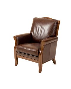 Kyng 28 '' Wide Leather Match Club Chair (synthetic illustration; no displayed measurements)