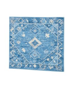 Tollette Geometric Blue Area Rug