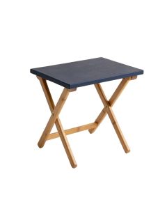 Juniper Canyon Compact Balcony Table - Navy (synthetic illustration; no displayed measurements)