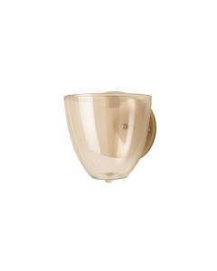 Laurel Crest Wall Sconce Mounted On A Plain Wall - Beige