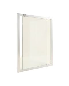 56 '' - 60 '' X 60 '' Single Sliding Frameless Tub Door (synthetic illustration; no displayed measurements)