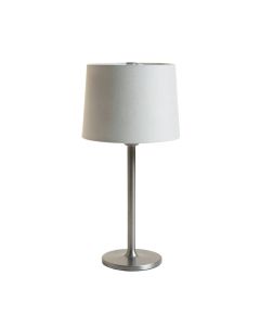 Aspen Bluff Table Lamp With A Plain Fabric Shade - Gray (synthetic illustration; no displayed measurements)