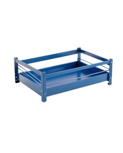 Flint Crossing Empty Under-Desk Cable Tray - Blue (synthetic illustration; no displayed measurements)