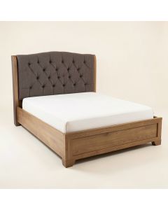 Carmon Twin Tufted Upholstered Sleigh Bed (synthetic illustration; no displayed measurements)