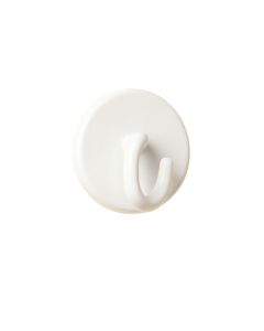 Ridge Bridge Wall-Mounted Robe Hook - White (synthetic illustration; no displayed measurements)