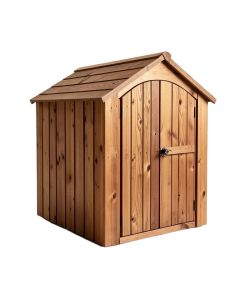 4 Ft. W X 2 Ft. D Solid Wood Lean-To Storage Shed