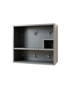 Rowan Dell Wall-Mounted Entryway Organizer Shelf - Gray