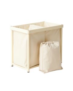 Lake Canyon Laundry Sorting Station With Plain Removable Bags - Cream (synthetic illustration; no displayed measurements)