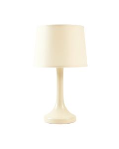 Dawn Bend Table Lamp With A Plain Fabric Shade - Ivory (synthetic illustration; no displayed measurements)