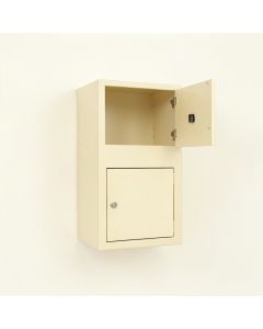 Lake Bluff Wall-Mounted Entry Cabinet - Ivory (synthetic illustration; no displayed measurements)