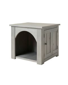 Linden Brook Empty Furniture-Style Litter Enclosure - Gray (synthetic illustration; no displayed measurements)