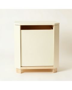 Fern Crest Freestanding Pull-Out Hamper Cabinet - Cream (synthetic illustration; no displayed measurements)