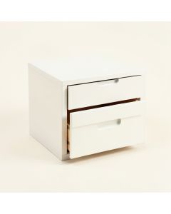 Wren Brook Small-Parts Storage Drawer Cabinet - White (synthetic illustration; no displayed measurements)