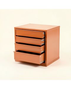 Cedar Crossing Small-Parts Storage Drawer Cabinet - Terracotta (synthetic illustration; no displayed measurements)