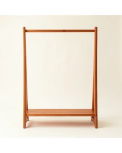 Pine Branch Empty Garment Rack - Terracotta (synthetic illustration; no displayed measurements)