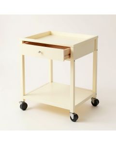 Rowan Crossing Empty Rolling Workshop Cart - Cream (synthetic illustration; no displayed measurements)