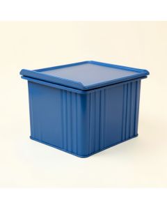Cedar Bridge Closed Outdoor Storage Box - Blue (synthetic illustration; no displayed measurements)