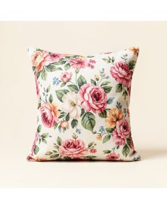 Floral Throw Pillow (synthetic illustration; no displayed measurements)