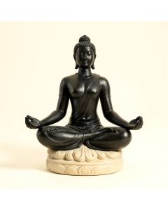 Meditation Yoga Pose Statue (synthetic illustration; no displayed measurements)