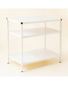 Summit Arc Empty Countertop Canister Rack - White (synthetic illustration; no displayed measurements)