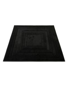 Ash Bend Rectangular Outdoor Rug - Black