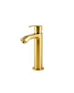 Elite Tall Single Handle Lever Bathroom Waterfall Faucet With Glass Plate
