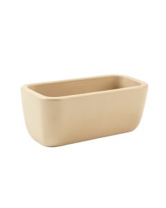 Bay Brook Empty Railing Planter With Integral Brackets - Beige (synthetic illustration; no displayed measurements)