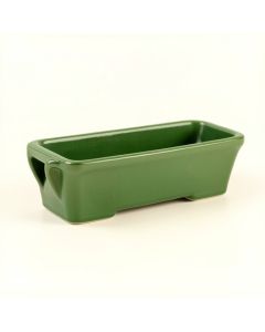 Heath Branch Empty Railing Planter With Integral Brackets - Green (synthetic illustration; no displayed measurements)
