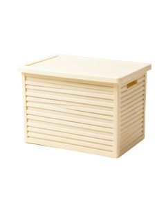 Fern Bend Closed Outdoor Storage Box - Cream (synthetic illustration; no displayed measurements)