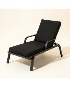 Daiyaan Patio Reclining Chaise Lounge With Cushion (synthetic illustration; no displayed measurements)