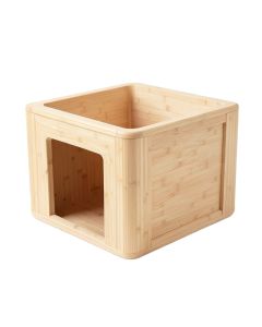 Moss Dale Empty Furniture-Style Litter Enclosure - Beige (synthetic illustration; no displayed measurements)