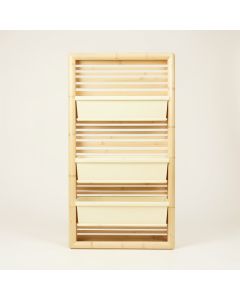 Hill Brook Empty Vertical Garden Frame - Cream (synthetic illustration; no displayed measurements)